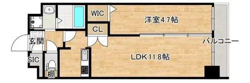 スプランディッド新大阪EAST【5階】の間取り