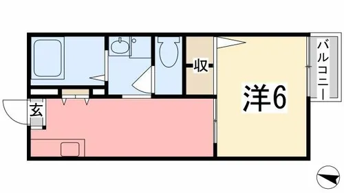 マックスマイシャトウ【G号室】の間取り