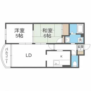 パストラル平岸【302号室】の間取り