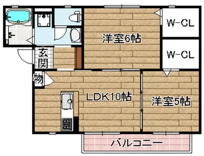 シャーメゾンワイキューブ【205号室】の間取り