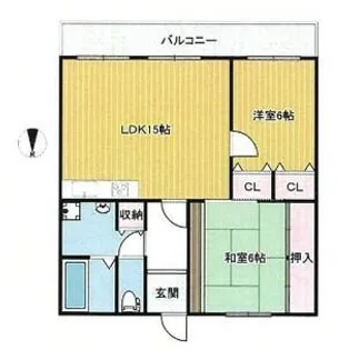 ロワイヤル京見橋【303号室】の間取り