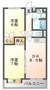 ブランドールMⅢ【4階】の間取り