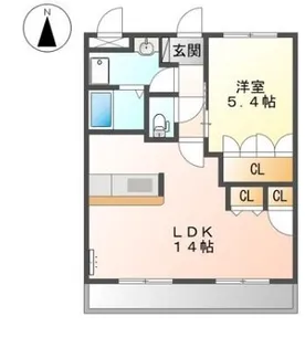 ヴィクトリーステージカンダ【101号室】の間取り