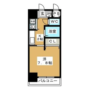 AXIS桜通内山【14階】の間取り