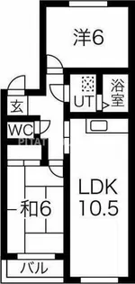 パークサイド今岡C【3階】の間取り