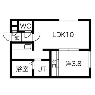 shanti山鼻【3階】の間取り