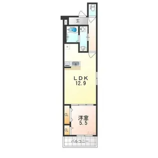 リベルト ボヌールⅢ番館【3階】の間取り