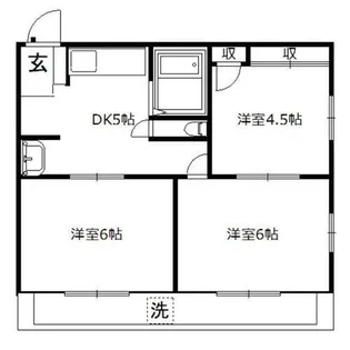 福岡県福岡市博多区千代5丁目【マンション】の間取り