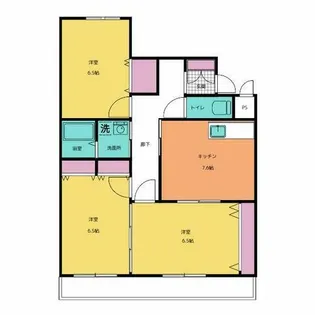 Cozy山王【103号室】の間取り