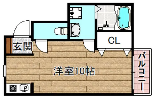 rn Terrace 槻【103号室】の間取り