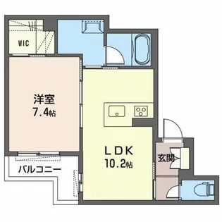 クオリスタ奈良【0302号室】の間取り