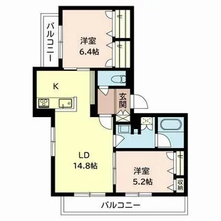 ブラン・シンプル【0301号室】の間取り