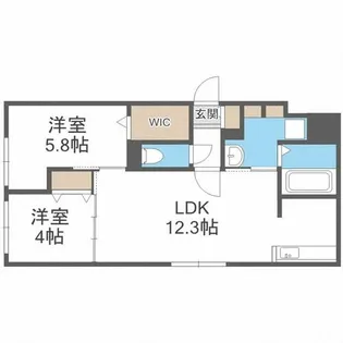 DPレジデンス山鼻【1階】の間取り