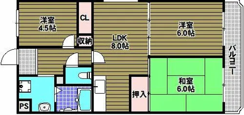 サンメゾンイズミ【3階】の間取り