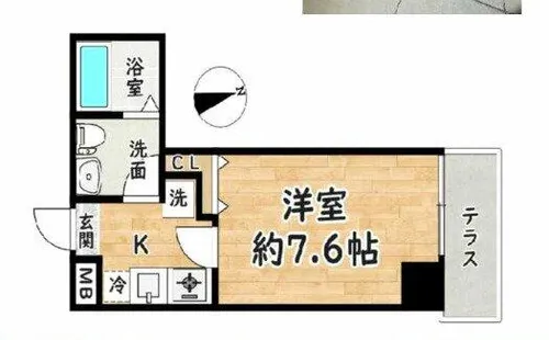 ジャン・プラス・ソック谷六Ⅵ【103号室】の間取り