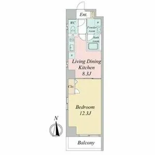 BSレジデンス栄【606号室】の間取り