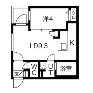 アルファスクエア西28【2階】の間取り