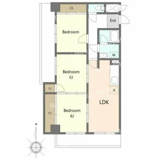 薬師寺ビルヂング【7階】の間取り