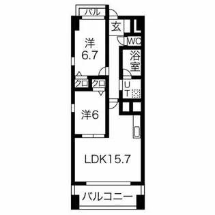 MAPLE ANEST SHINSAKAE【8階】の間取り