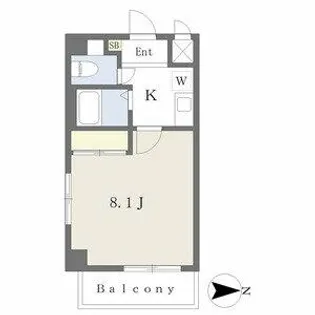 Rosa Candore【9階】の間取り