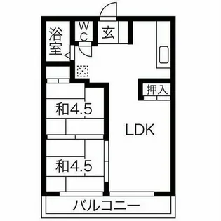 万長ビル【601号室】の間取り