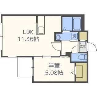 LIEN MARUYAMA【4階】の間取り