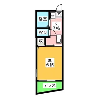 クラルテ宮東【1階】の間取り