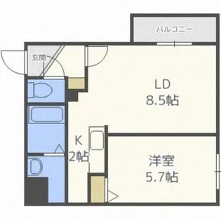 City Residence 発寒【2階】の間取り