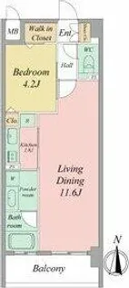 ALATO白壁【10階】の間取り