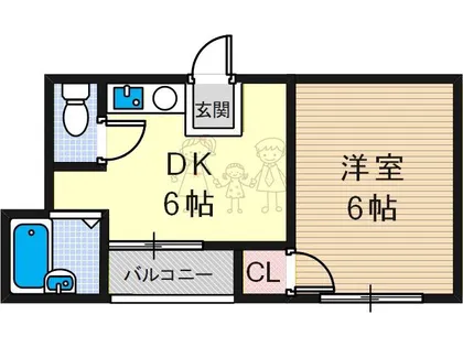 エルハイツ【4階】の間取り