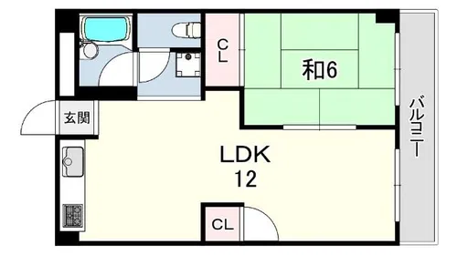 高取台ハイツ【4階】の間取り