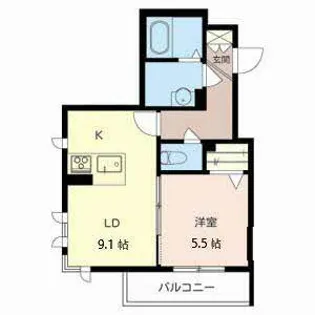 シャーメゾン南茨木【2階】の間取り