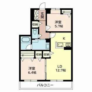 シャーメゾンソフィア【0303号室】の間取り