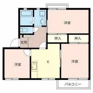 フレグランス箕面【0201号室】の間取り