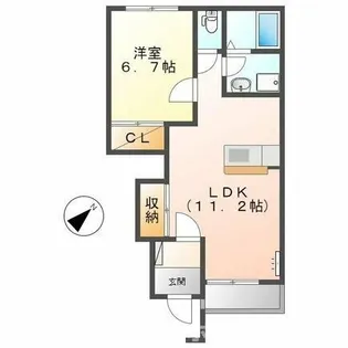 グリーンハイツ【105号室】の間取り