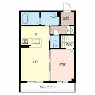 シャンドランジュ【0208号室】の間取り