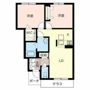 シャルマン笠山【B105号室】の間取り