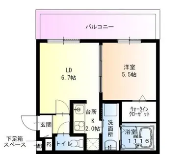 フジパレス西宮南甲子園【3階】の間取り