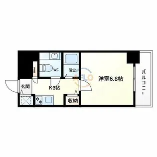 ジュネス東住吉【2階】の間取り
