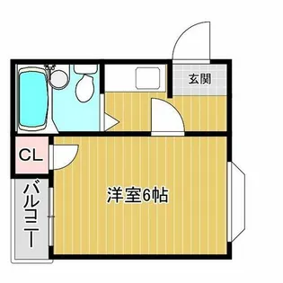 第二文の里ビル【4階】の間取り