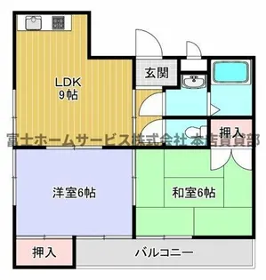 ウィステリア墨江【1階】の間取り