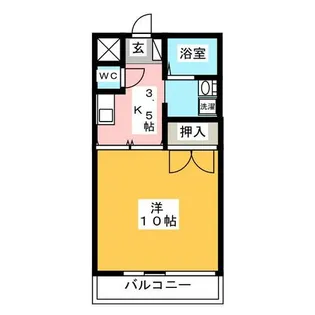 1Kの間取り画像