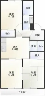 マンション岡田【1階】の間取り