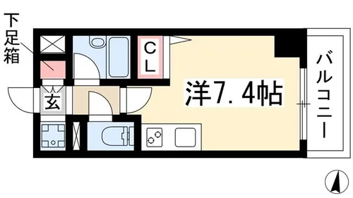 RIDGE堀田【308号室】の間取り