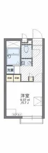 レオパレスエスポア六番町【201号室】の間取り