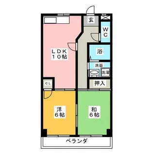 宇佐見マンション【2階】の間取り
