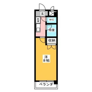 1Kの間取り画像