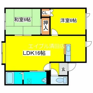 WOOのいえ【103号室】の間取り