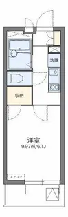 レオパレス兵庫駅南通り【401号室】の間取り