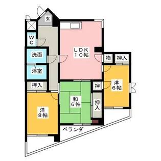 フォレスト勝川【5階】の間取り